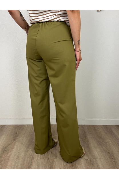 DIXIE Pantalone palazzo Dixie Olio