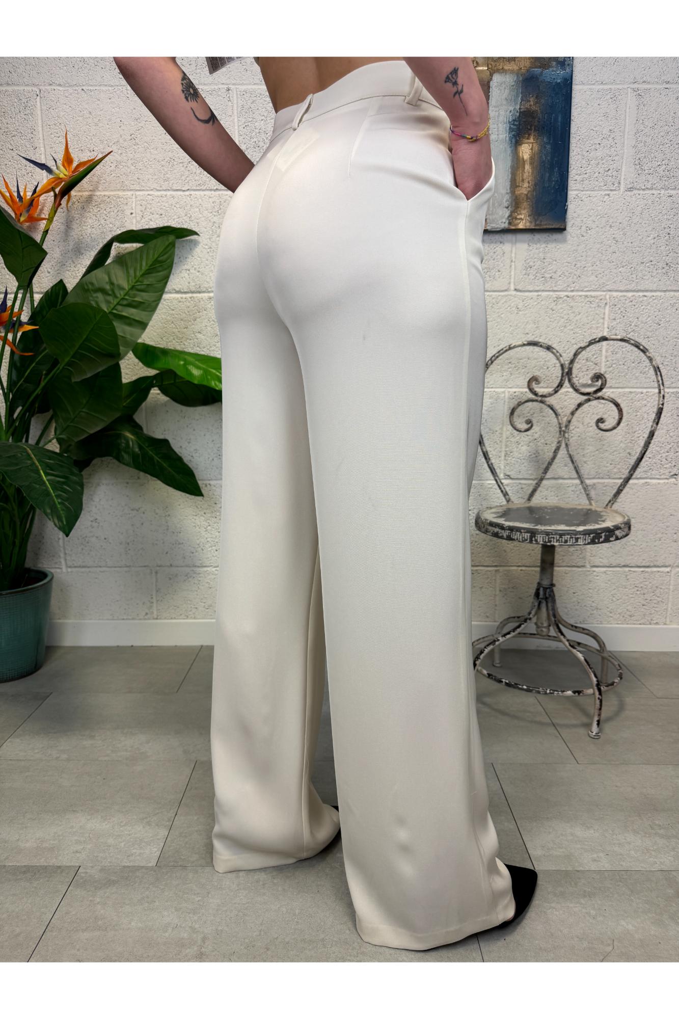DIXIE pantalone palazzo Dixie Burro