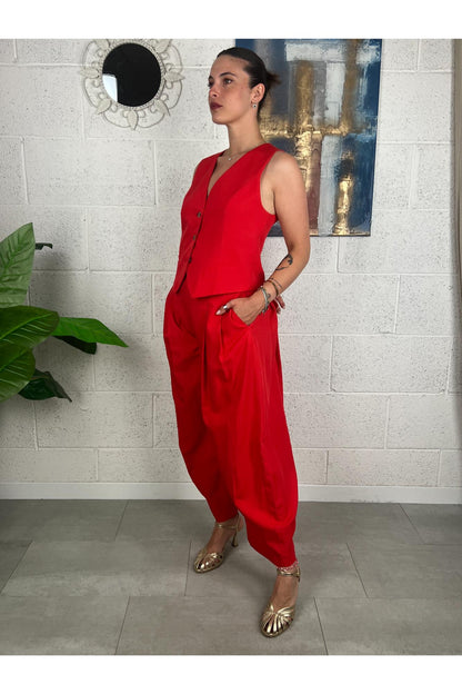 DIXIE Pantalone baloon Dixie Rosso