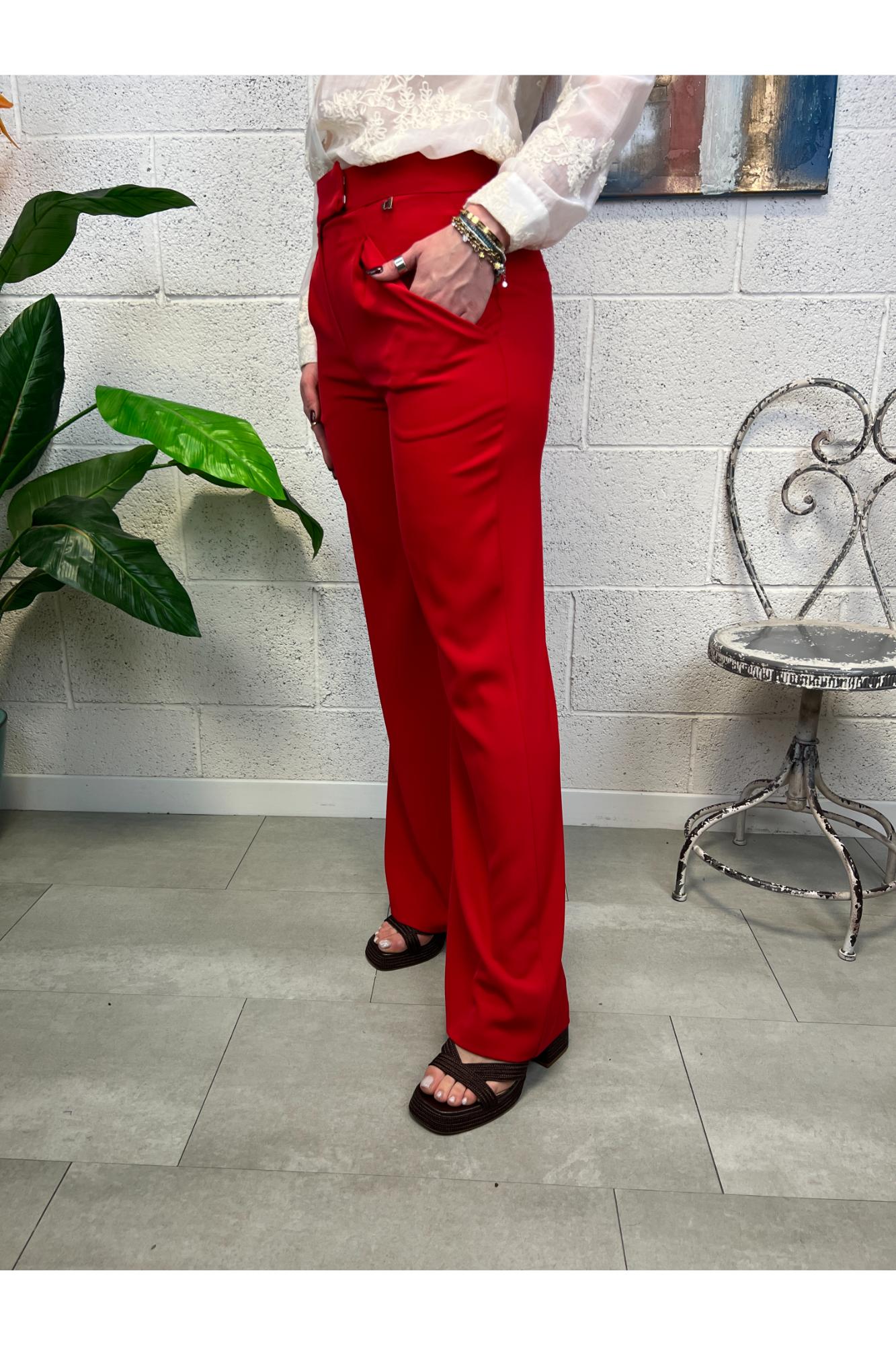 DIXIE Pantalone palazzo Rosso