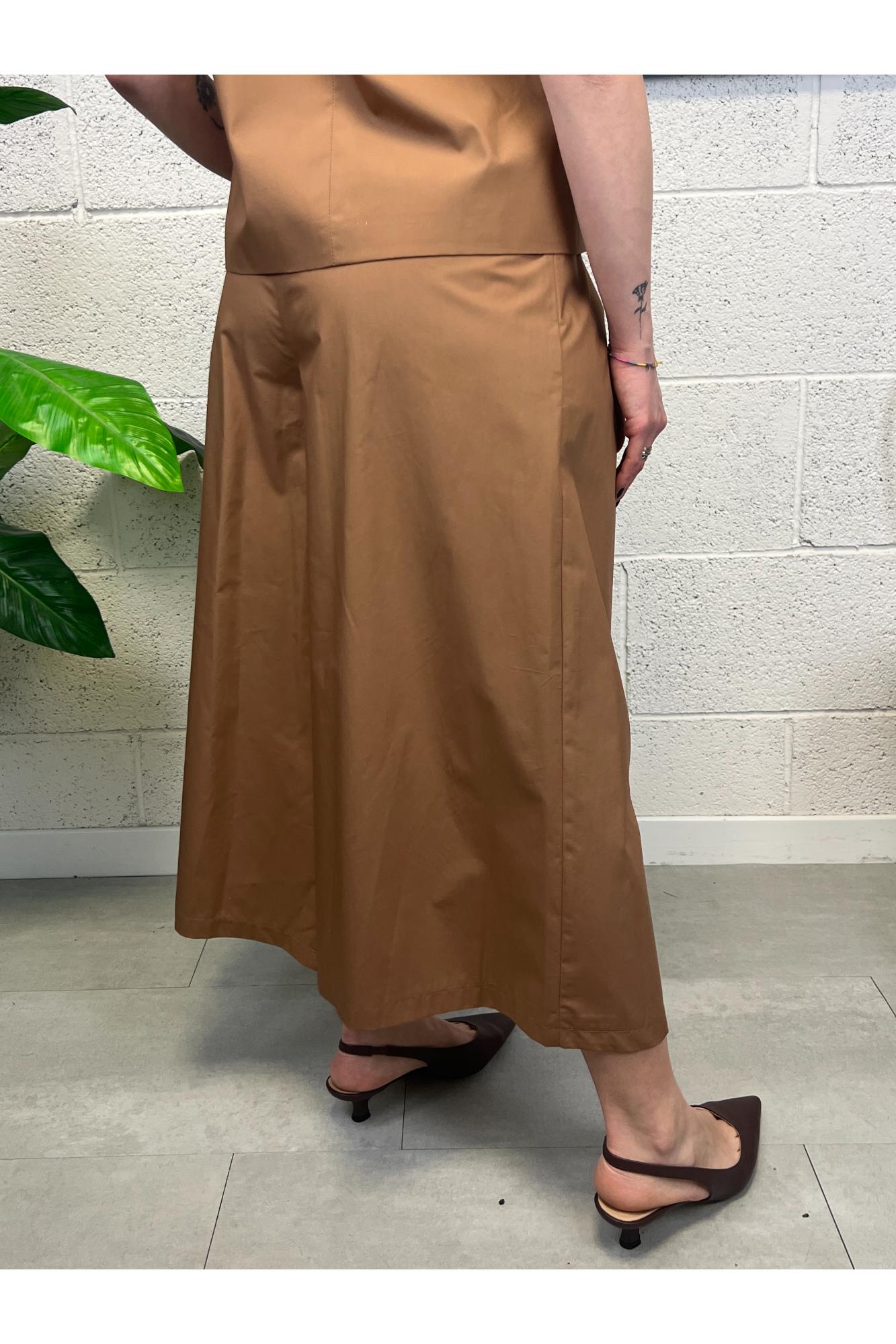 DIXIE Pantalone palazzo Dixie Cognac