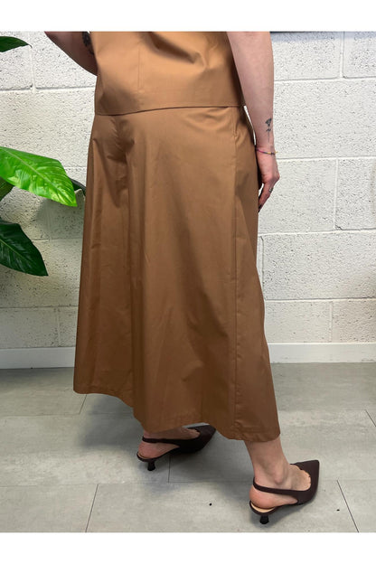 DIXIE Pantalone palazzo Dixie Cognac