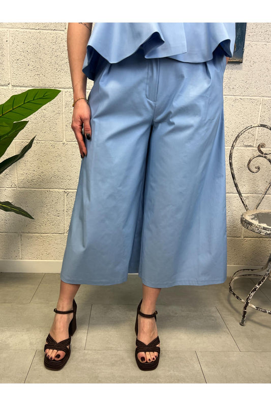 DIXIE Pantalone palazzo Dixie Celeste