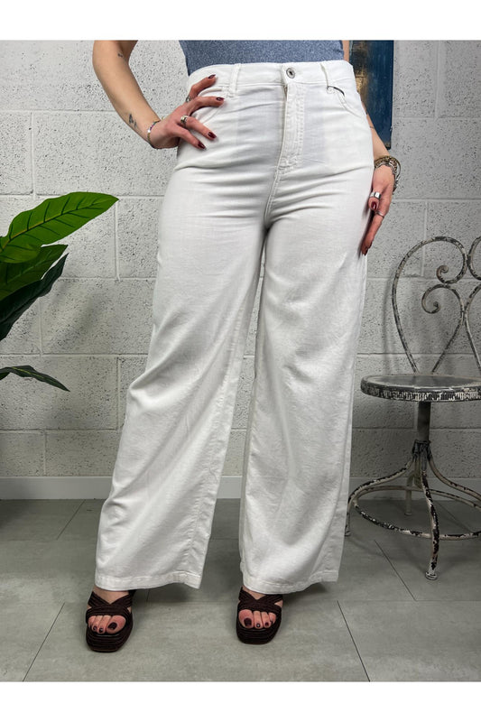 Pantalone di cotone a palazzo Dixie