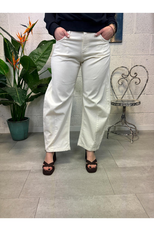 DIXIE Jeans bull palazzo Dixie Burro