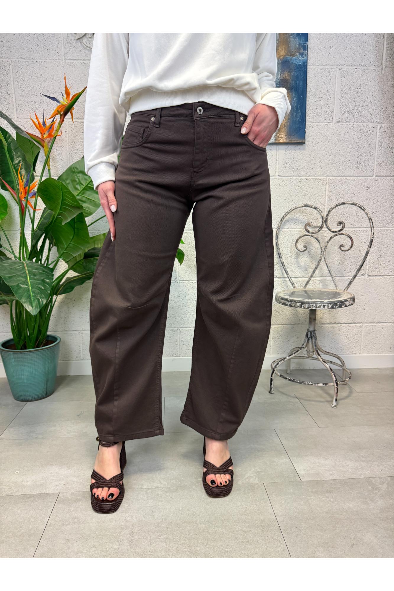 DIXIE Jeans bull palazzo Dixie Moro