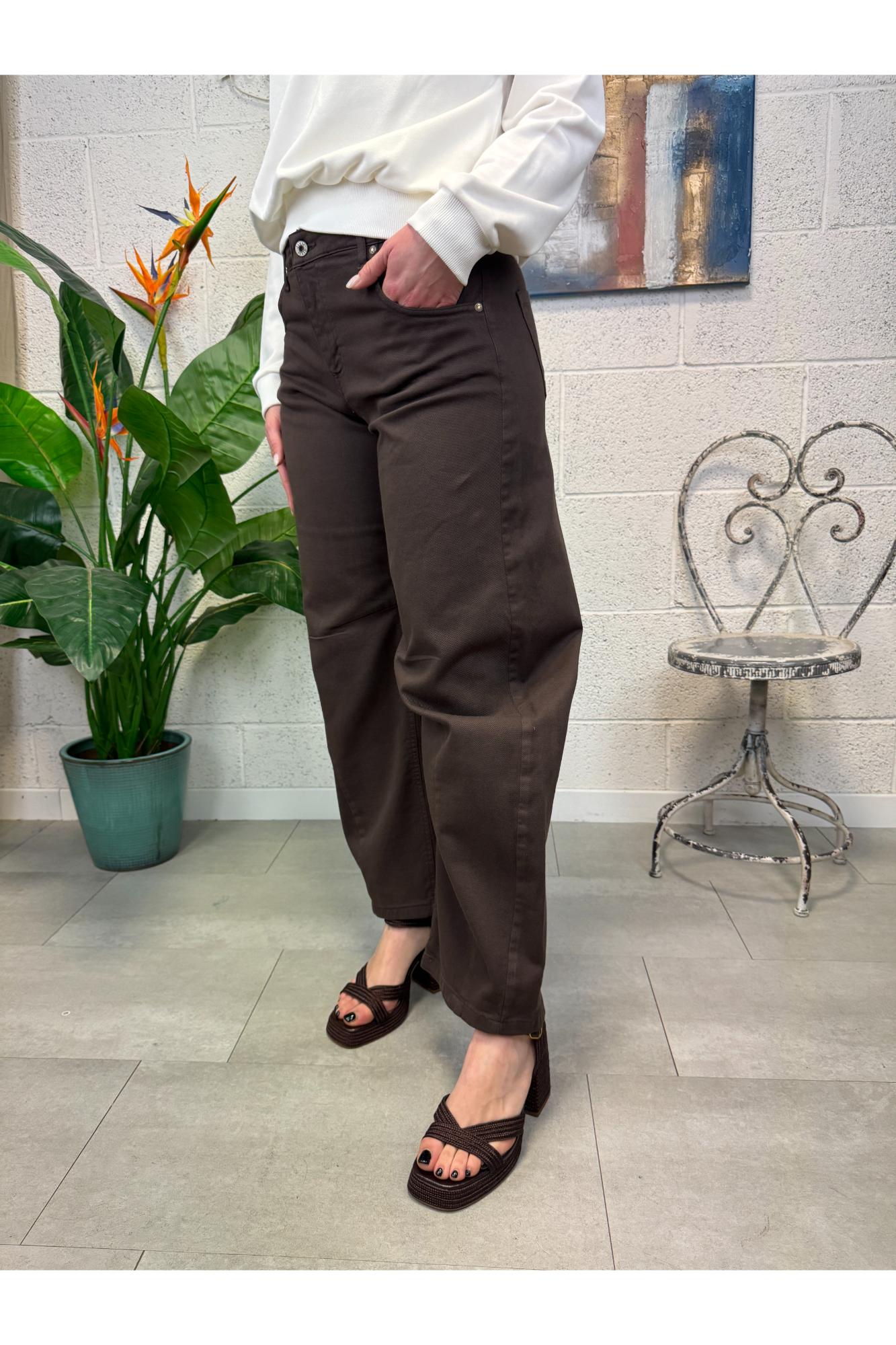 DIXIE Jeans bull palazzo Dixie Moro