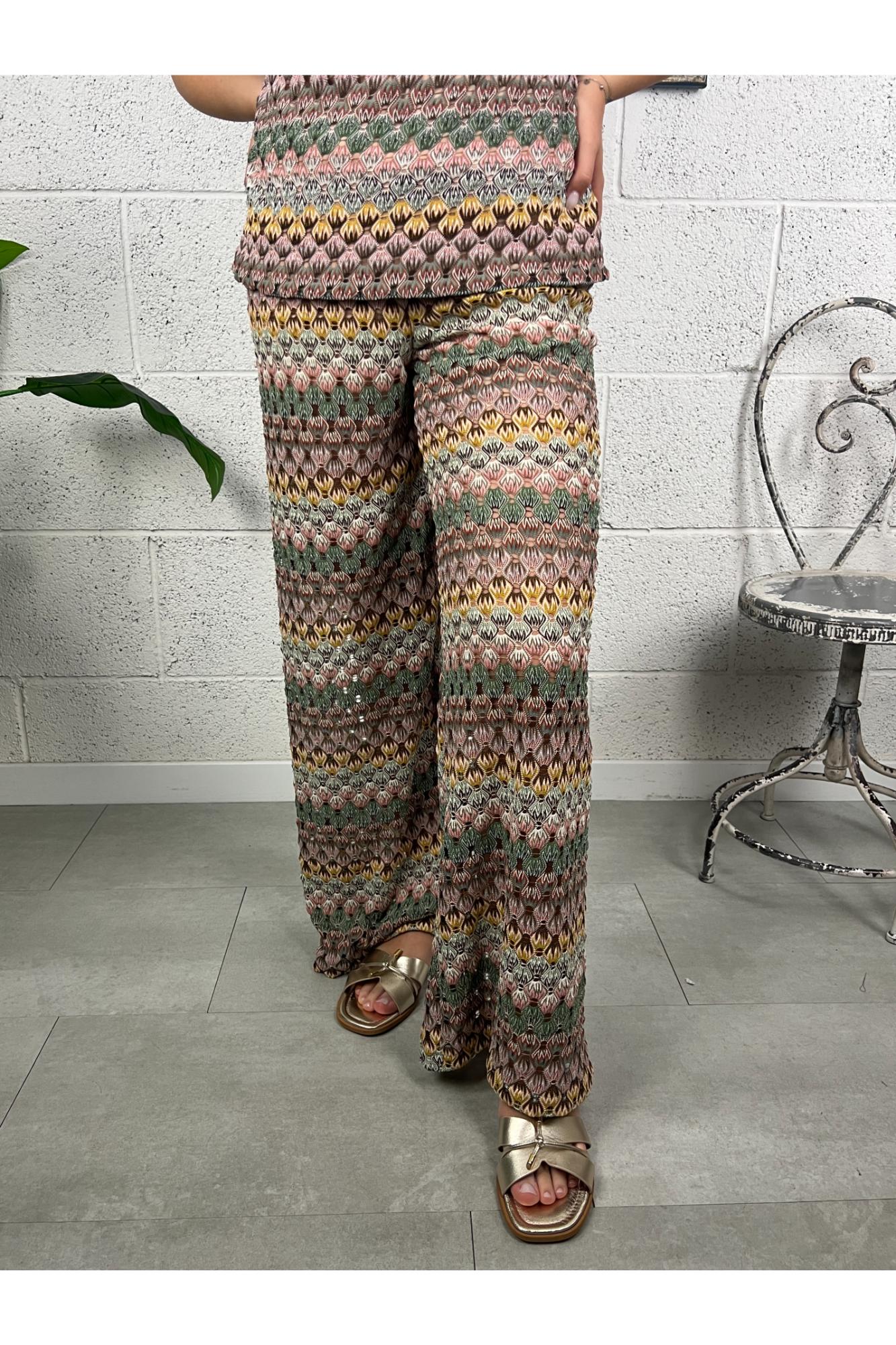 DIXIE pantalone effetto missoni Dixie Multicolor