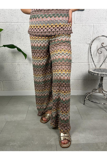 DIXIE pantalone effetto missoni Dixie Multicolor