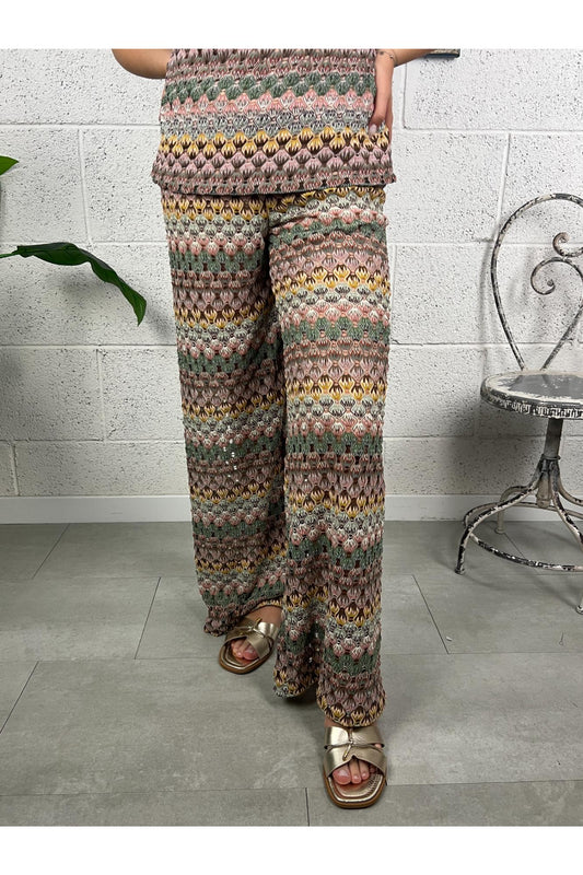 DIXIE pantalone effetto missoni Dixie Multicolor