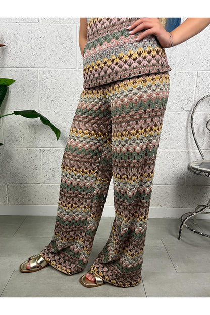 DIXIE pantalone effetto missoni Dixie Multicolor