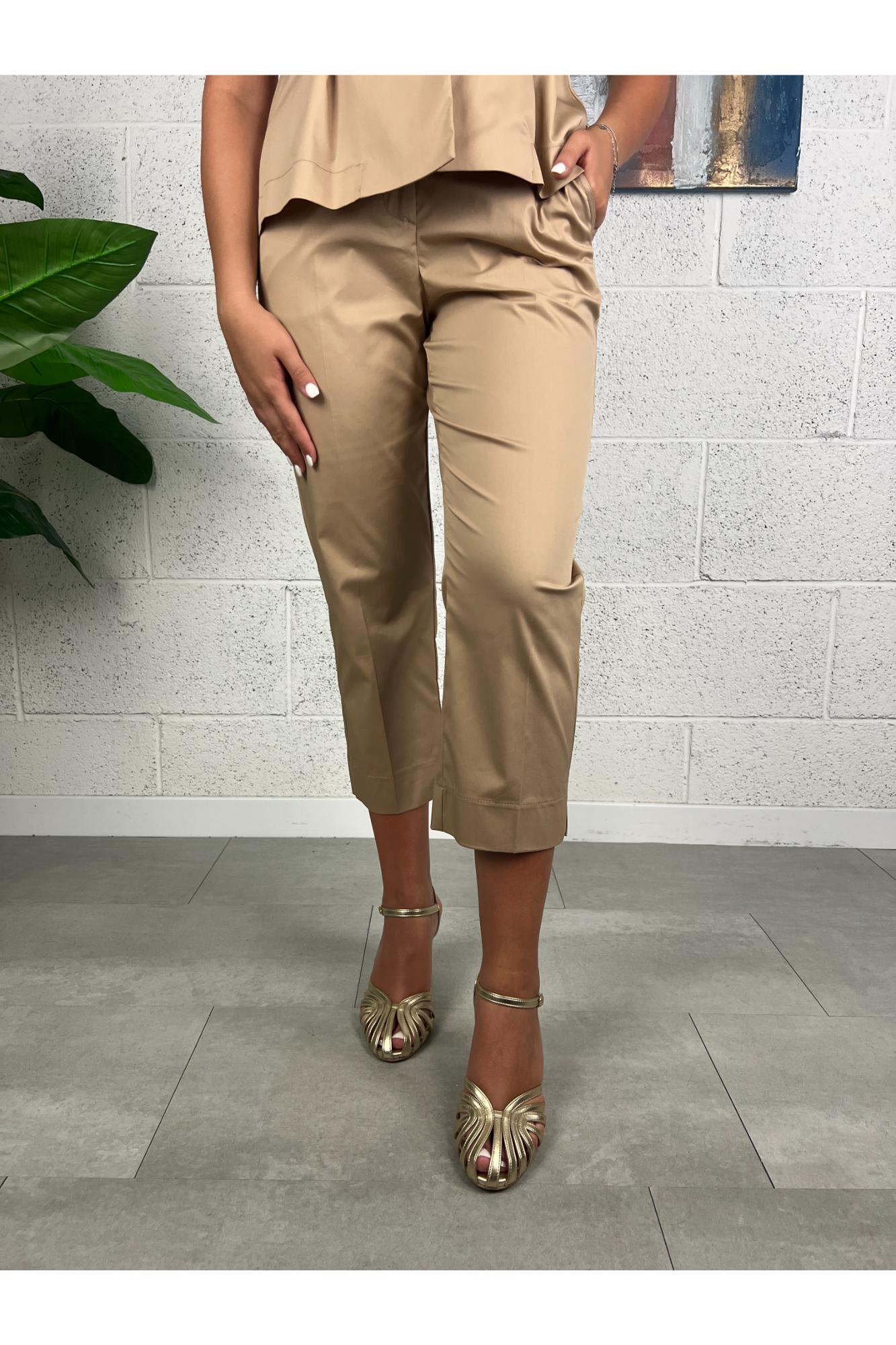 DIXIE Pantalone palazzo Dixie Tabacco