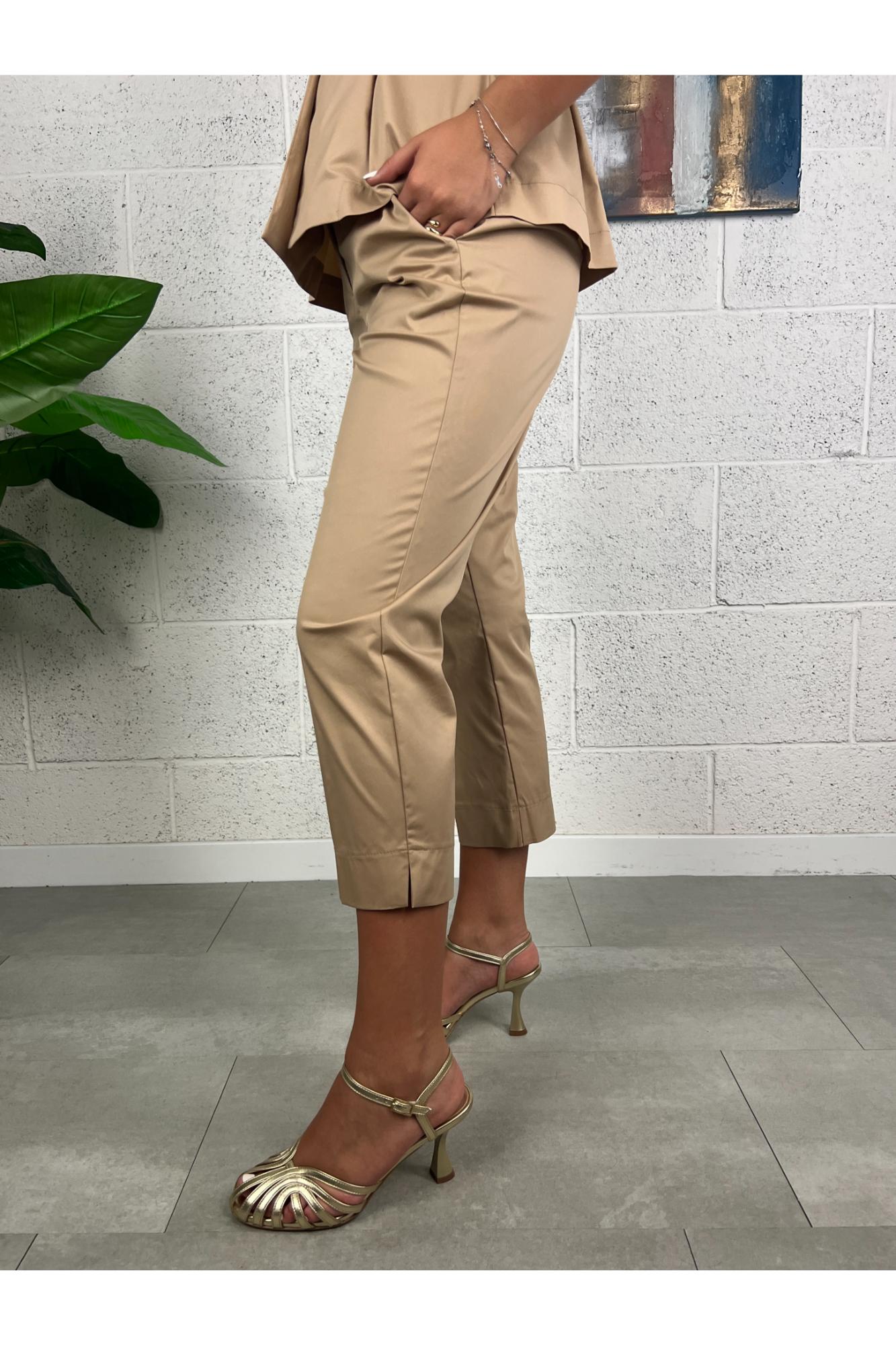 DIXIE Pantalone palazzo Dixie Tabacco