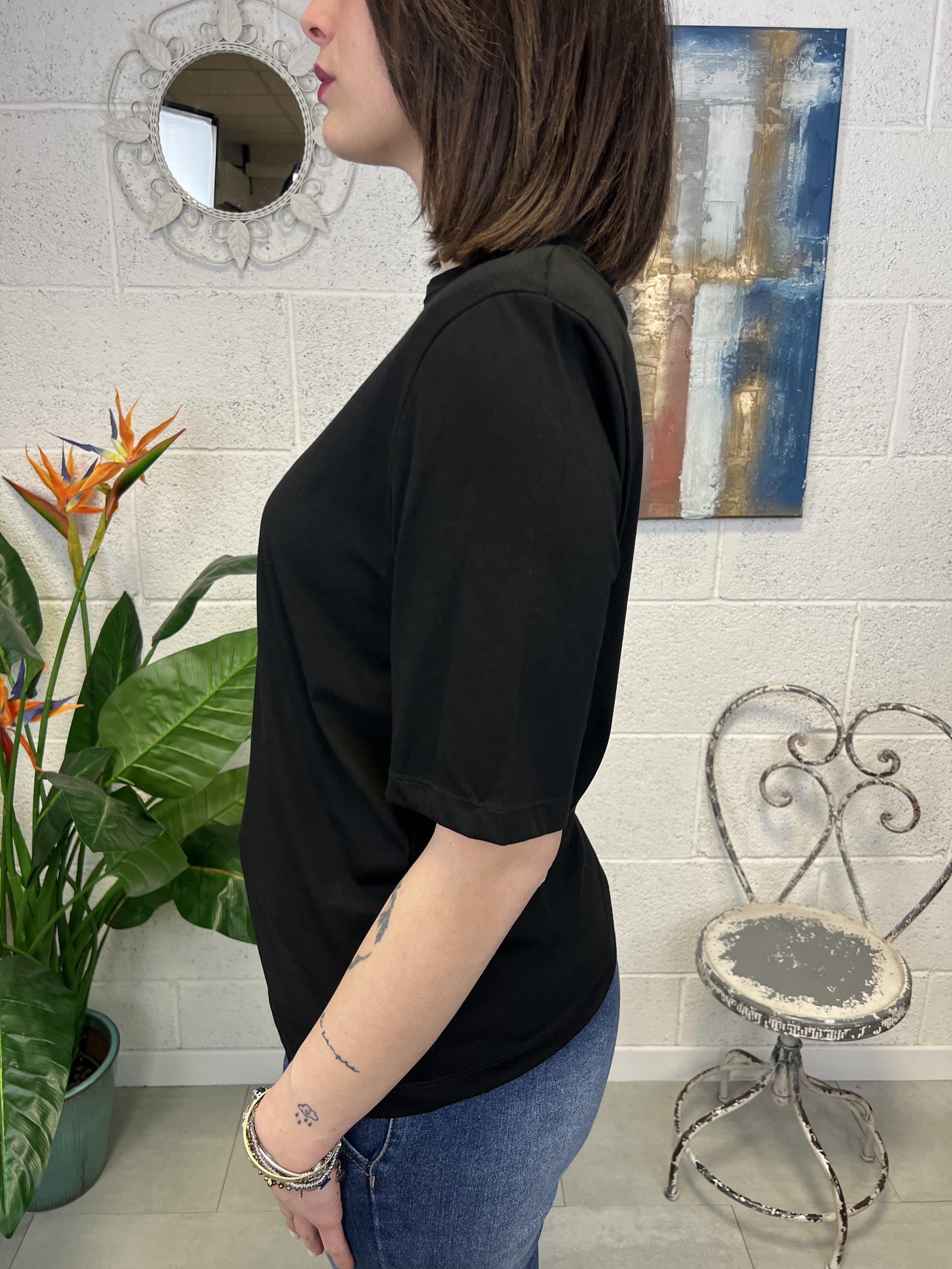 DIXIE T- shirt base Dixie Nero