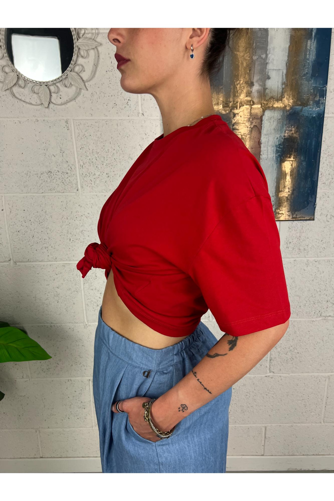 DIXIE T-shirt base Dixie Rosso