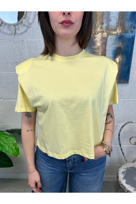DIXIE T-shirt con spallina Dixie Giallo