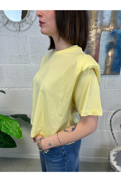 DIXIE T-shirt con spallina Dixie Giallo