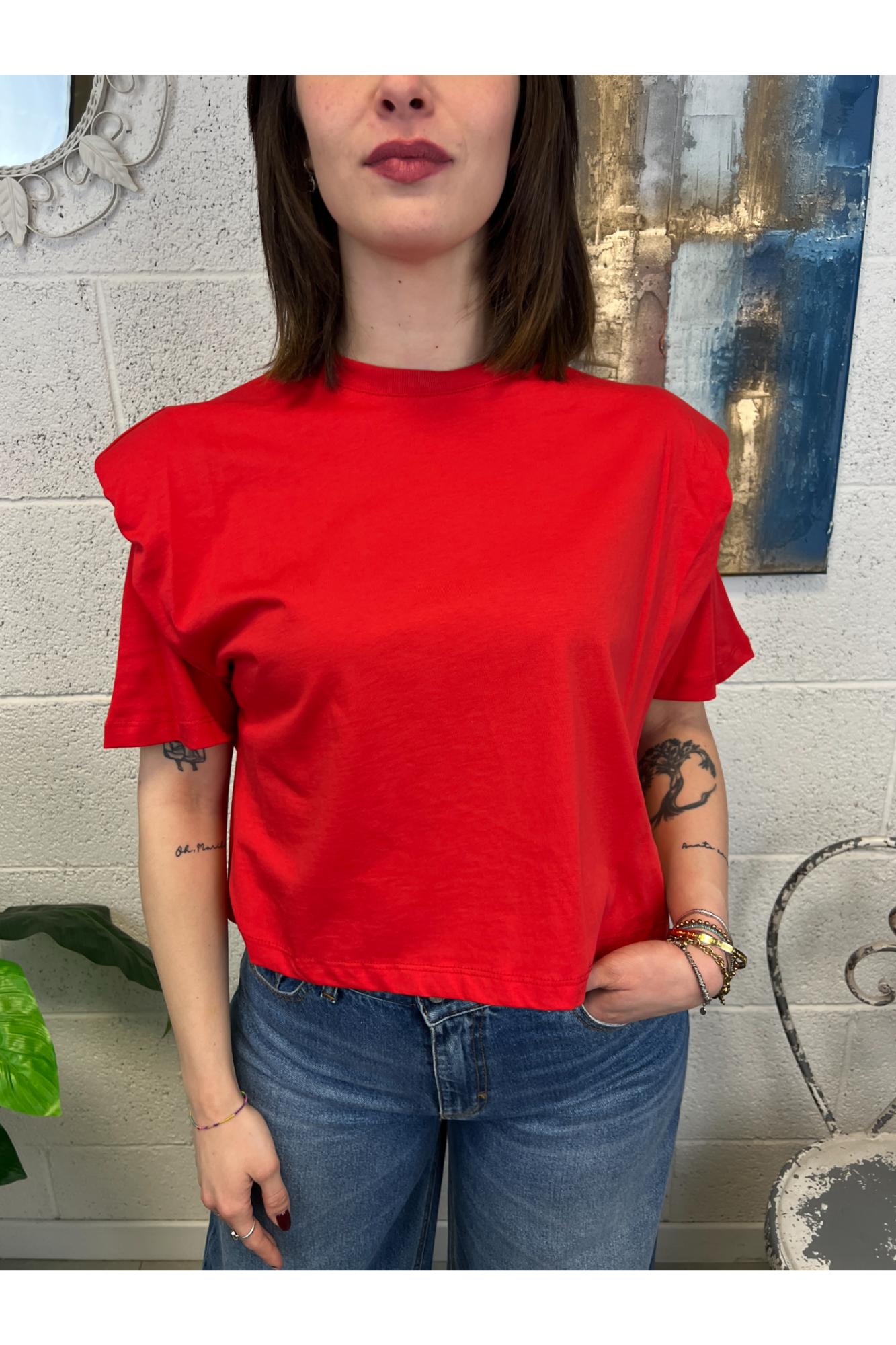 DIXIE T-shirt con spallina Dixie Rosso
