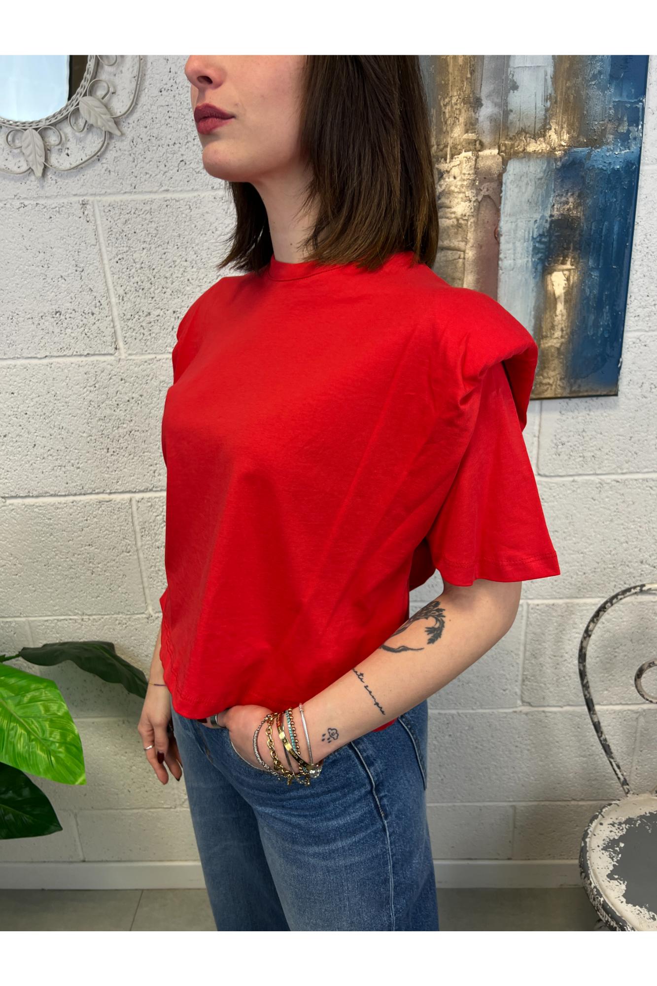 DIXIE T-shirt con spallina Dixie Rosso