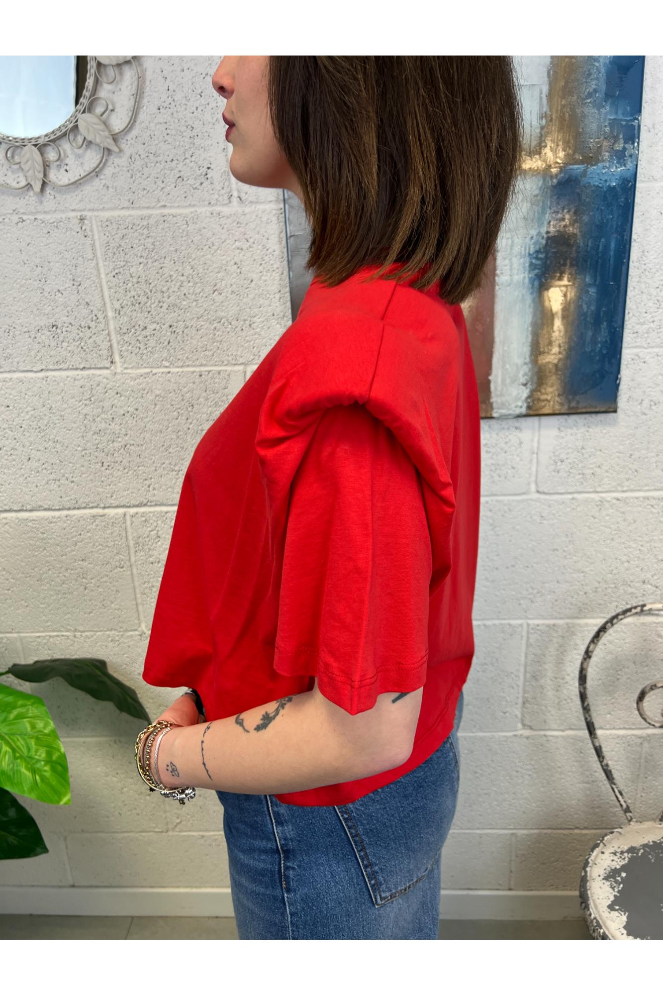 DIXIE T-shirt con spallina Dixie Rosso