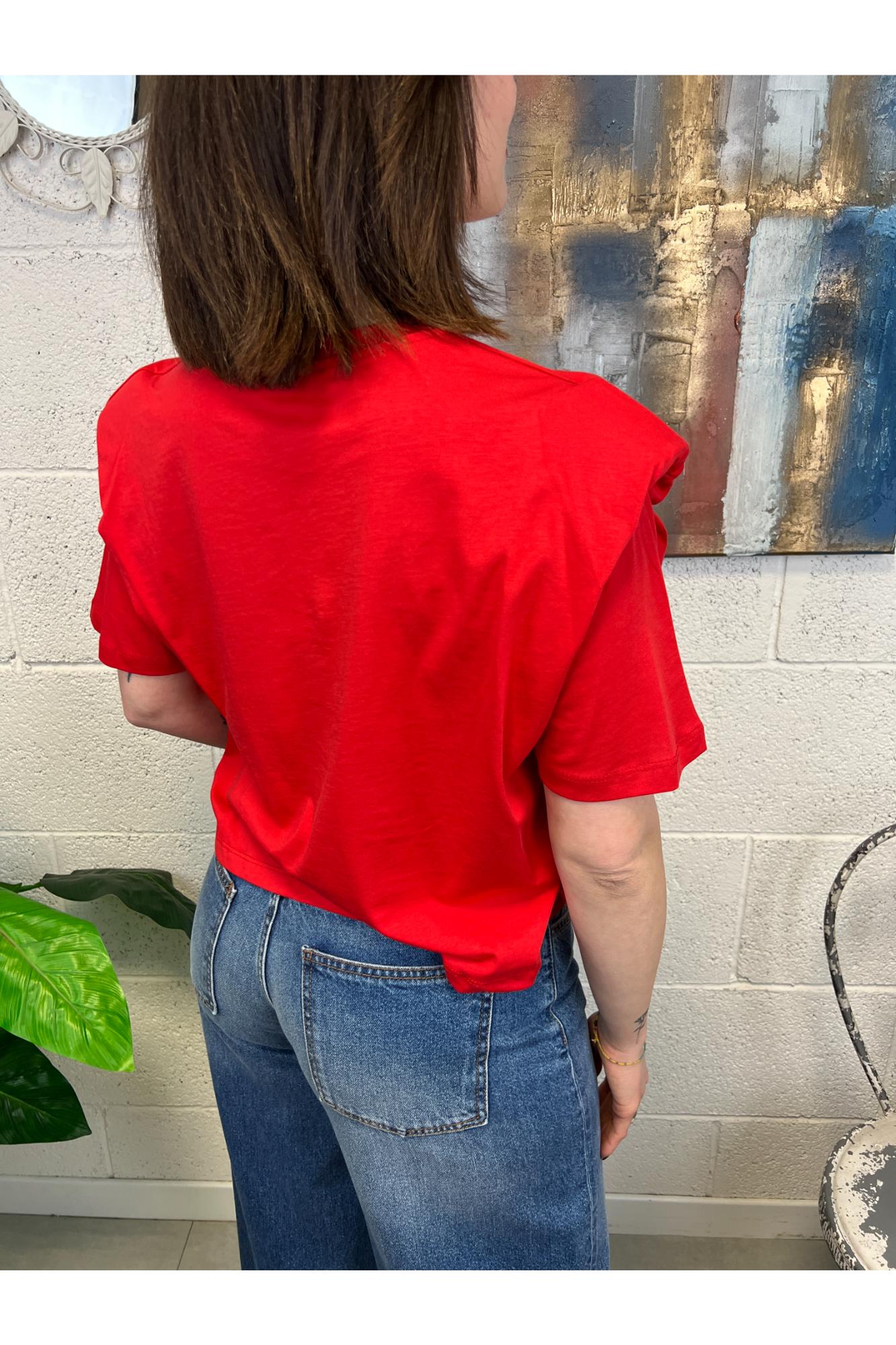 DIXIE T-shirt con spallina Dixie Rosso