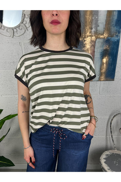 DIXIE T-shirt righe grandi Dixie Militare
