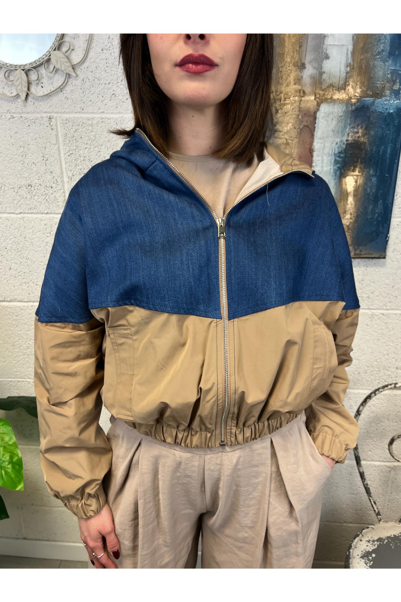 DIXIE Bomber con jeans Dixie Camel