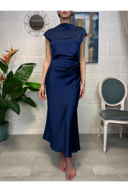 IMPERIAL Abito con drappeggio Imperial Blu