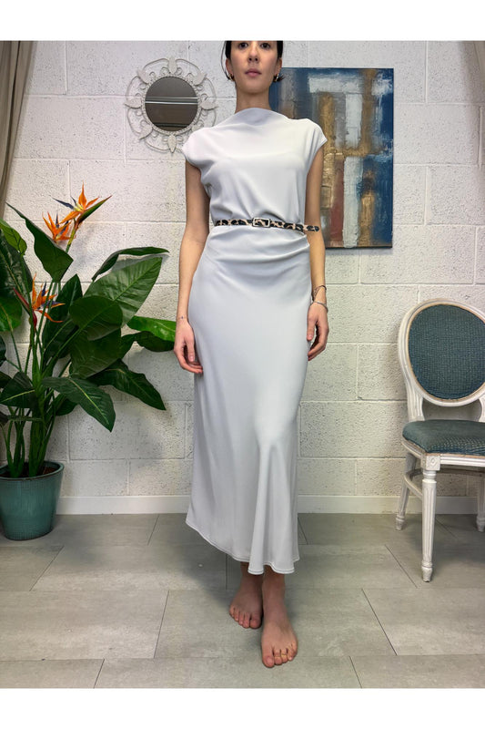 IMPERIAL Abito drappeggio Imperial Perla