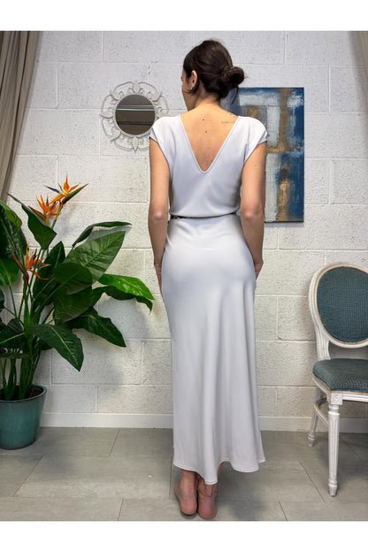 IMPERIAL Abito drappeggio Imperial Perla