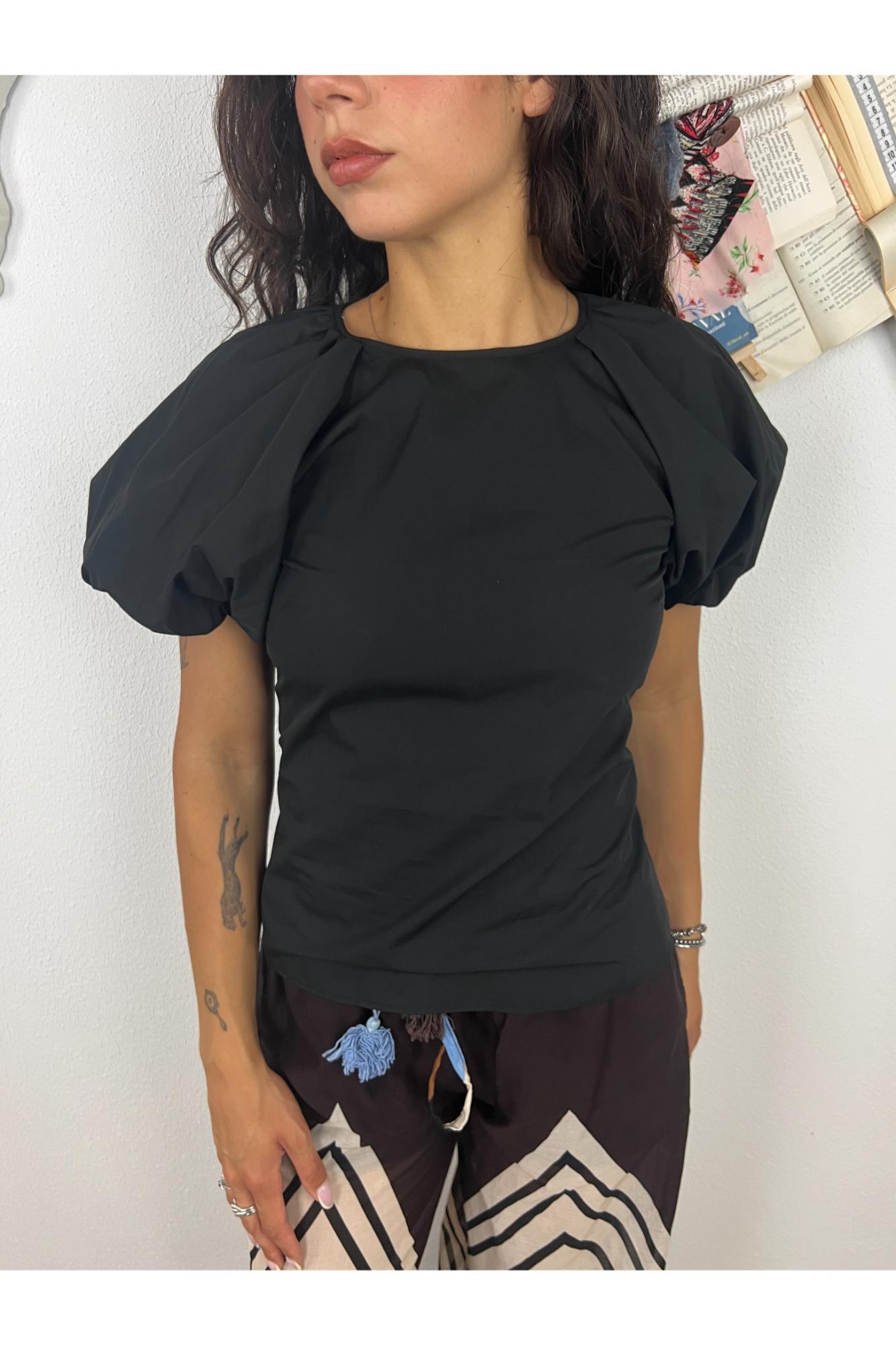 IMPERIAL T-shirt con manica a palloncino Imperial Nero