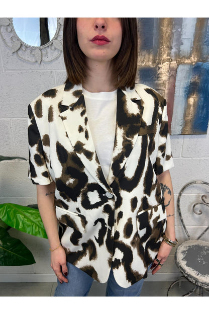 IMPERIAL Giacca animalier Imperial Panna