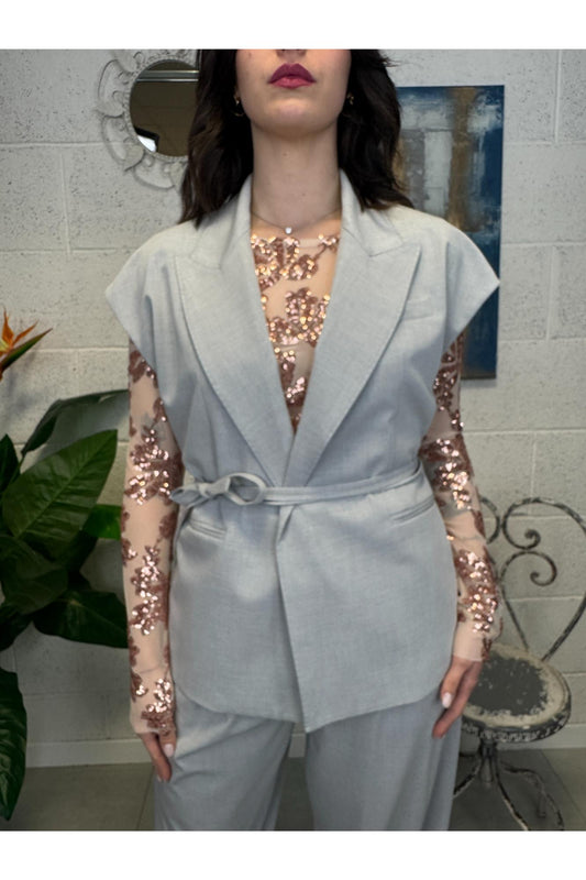 IMPERIAL Gilet con cintina Imperial Perla