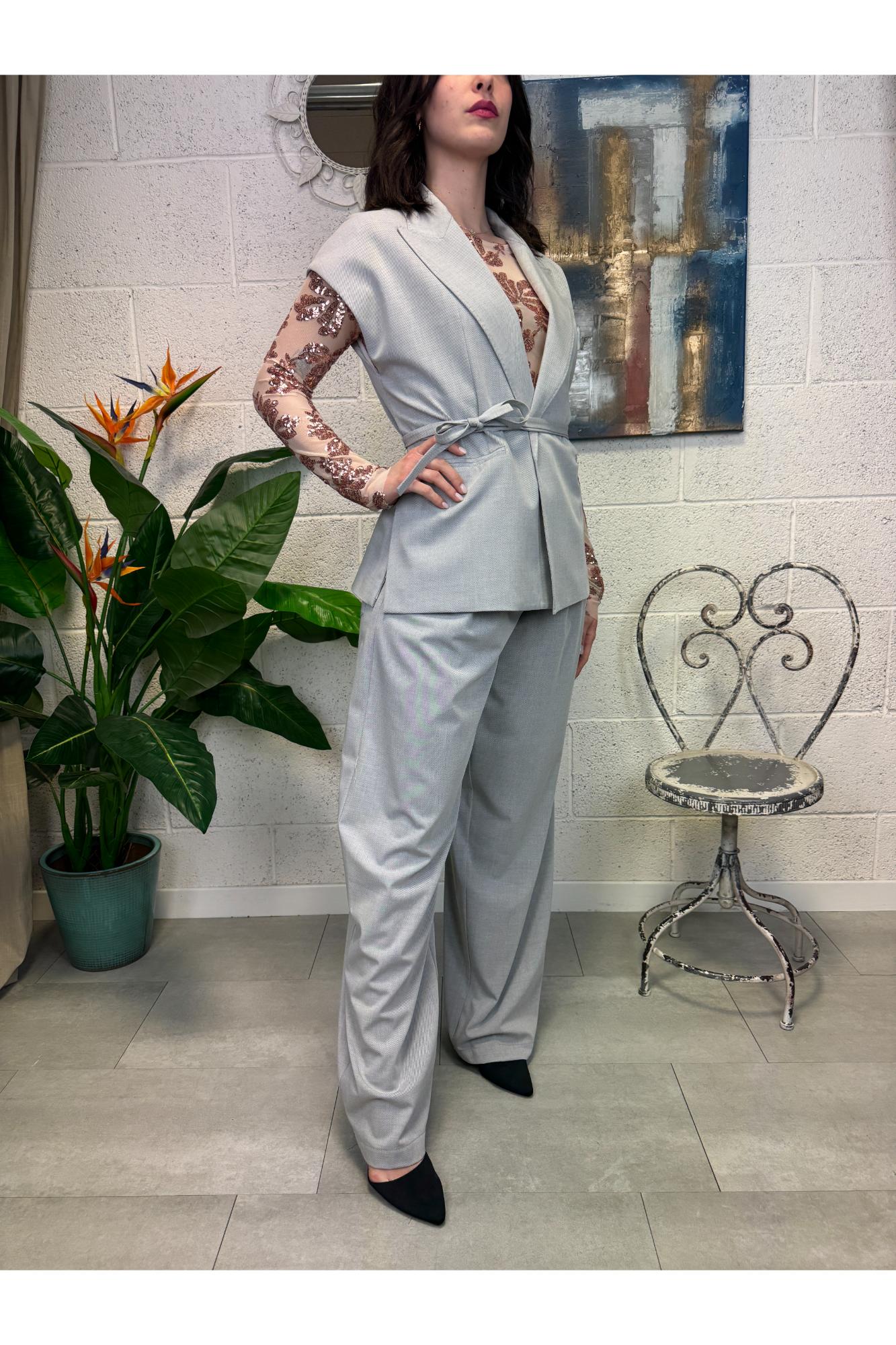 IMPERIAL Gilet con cintina Imperial Perla