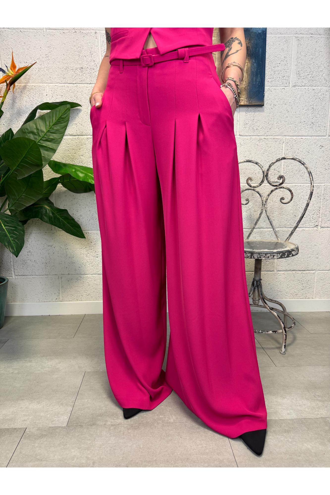 IMPERIAL Pantalone palazzo Imperial Fucsia