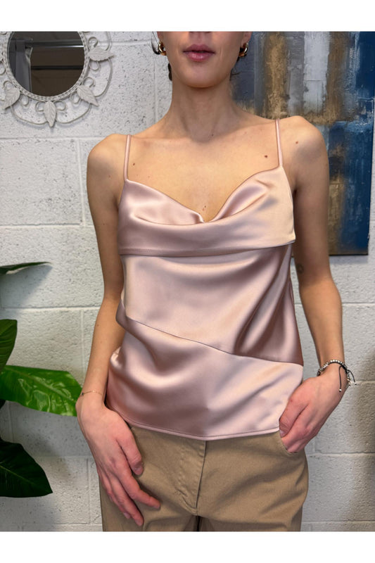 IMPERIAL Canottiera con risvolto Imperial Cipria