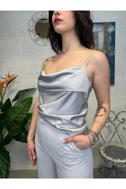 IMPERIAL Canottiera con risvolto Imperial Perla