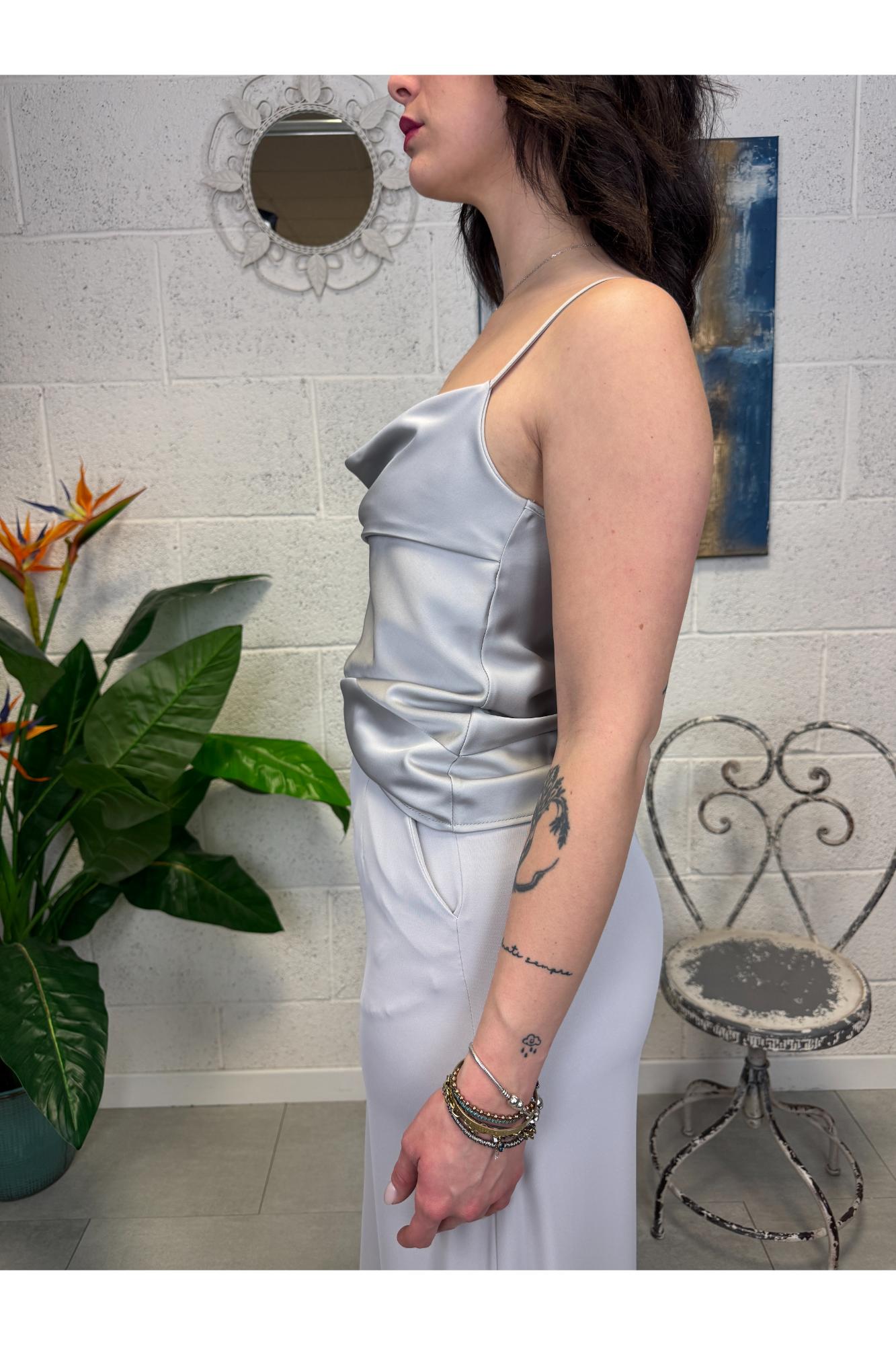 IMPERIAL Canottiera con risvolto Imperial Perla