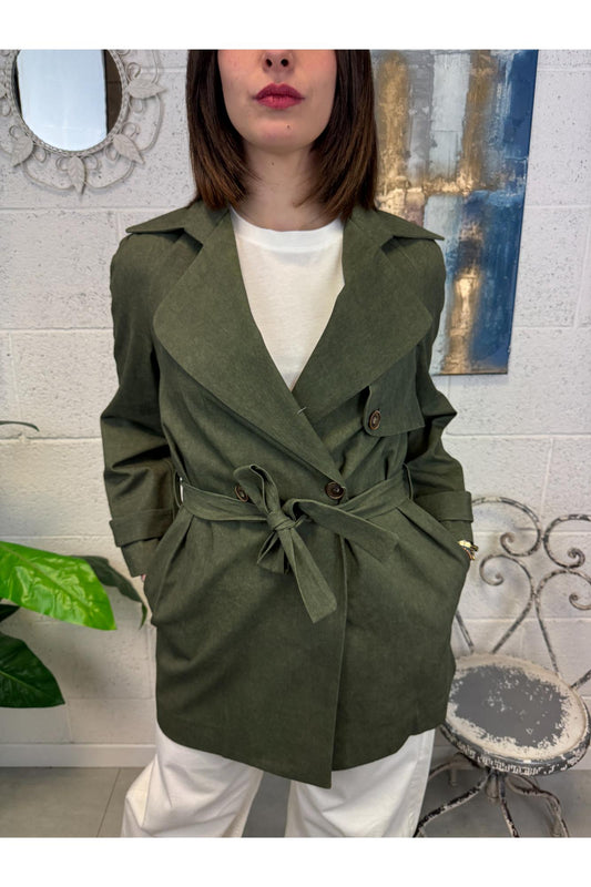 LE STREGHE Trench lungo Le streghe Verde