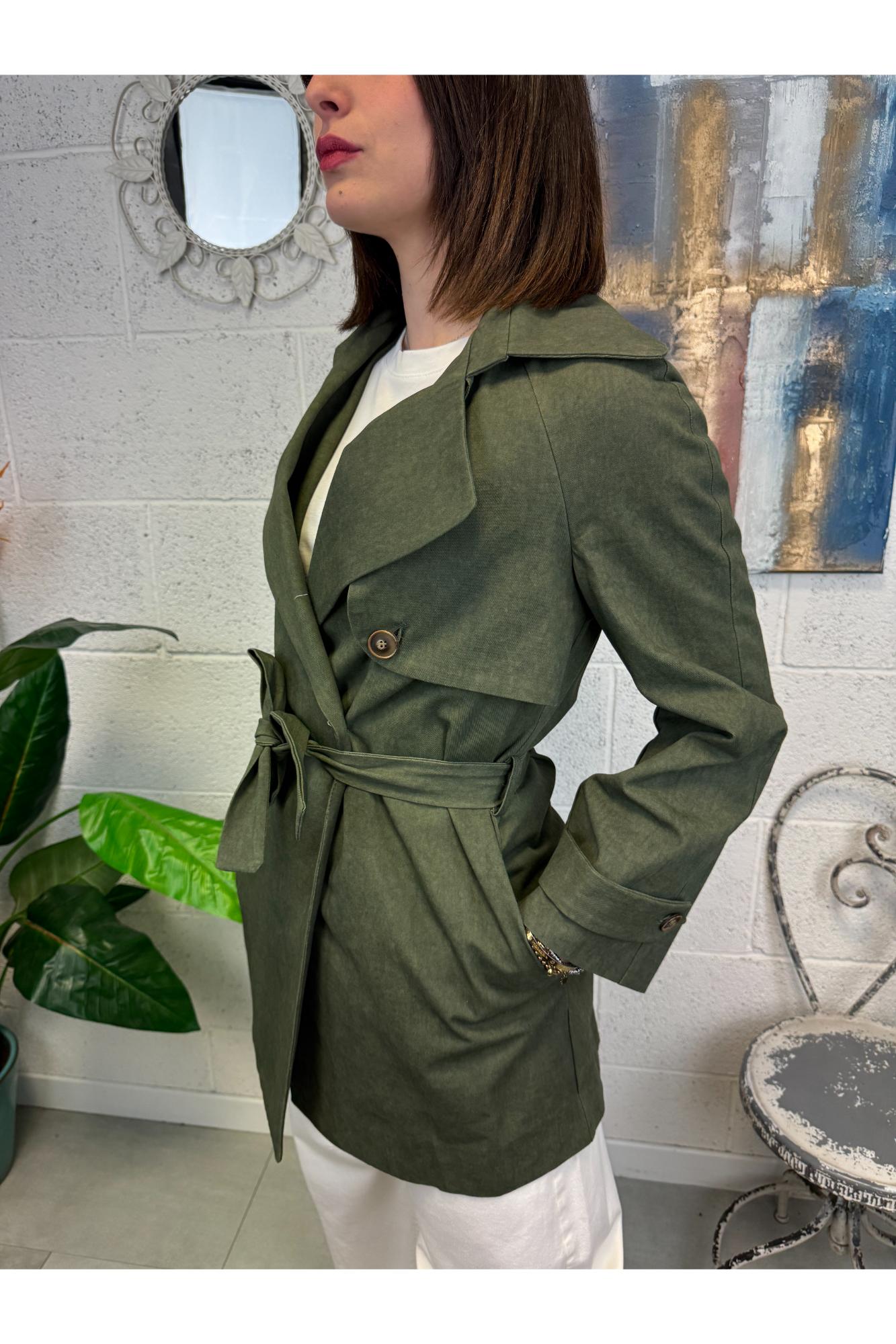 LE STREGHE Trench lungo Le streghe Verde