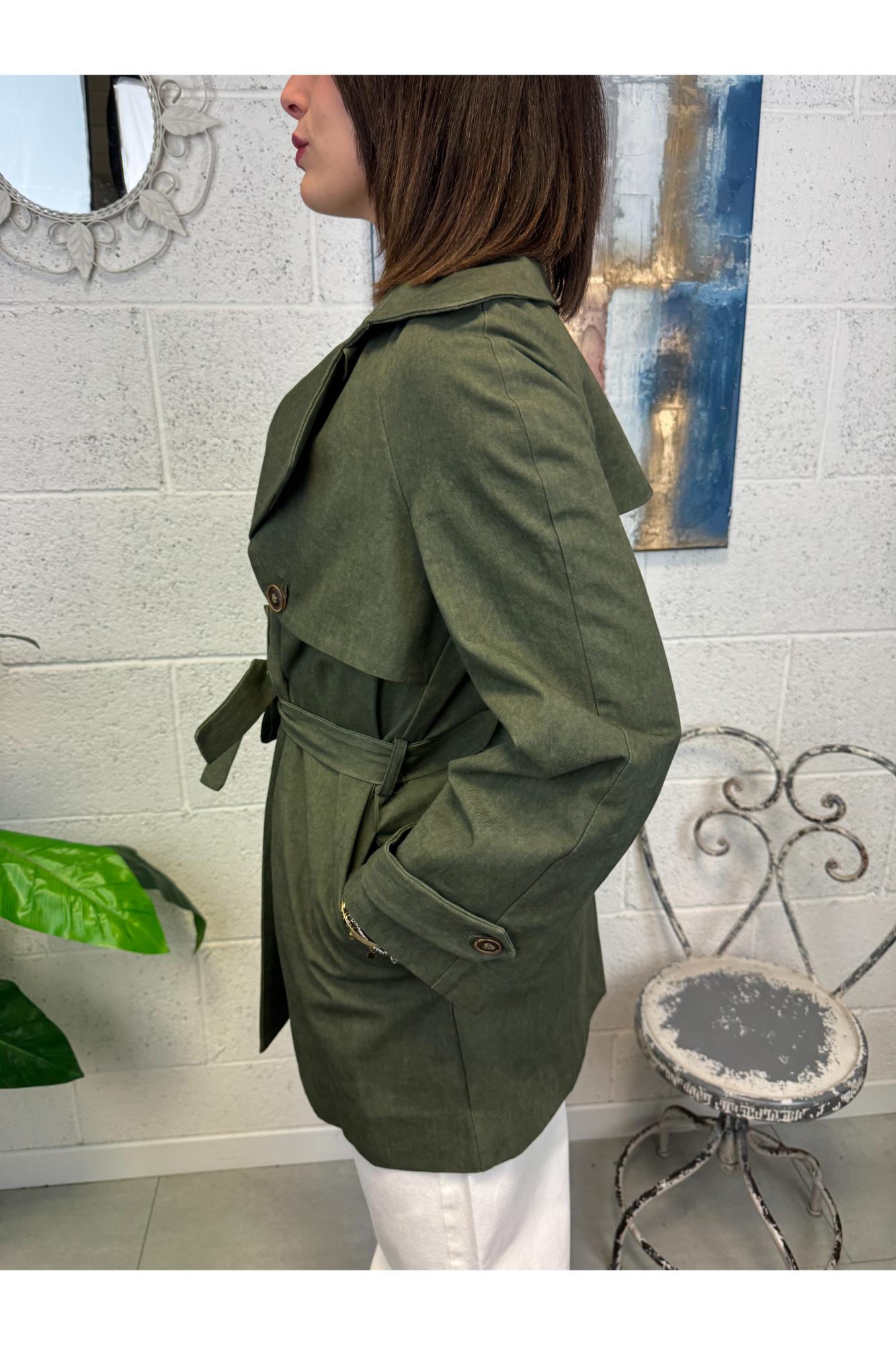LE STREGHE Trench lungo Le streghe Verde