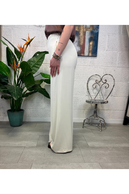 LE STREGHE Pantalone palazzo Le streghe Latte