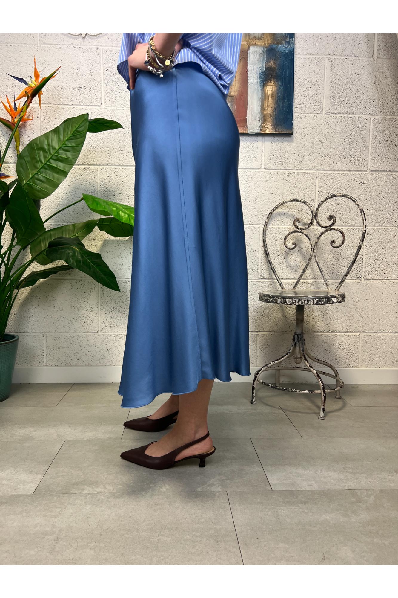 METOO Gonna satin 3/4 Metoo Sky