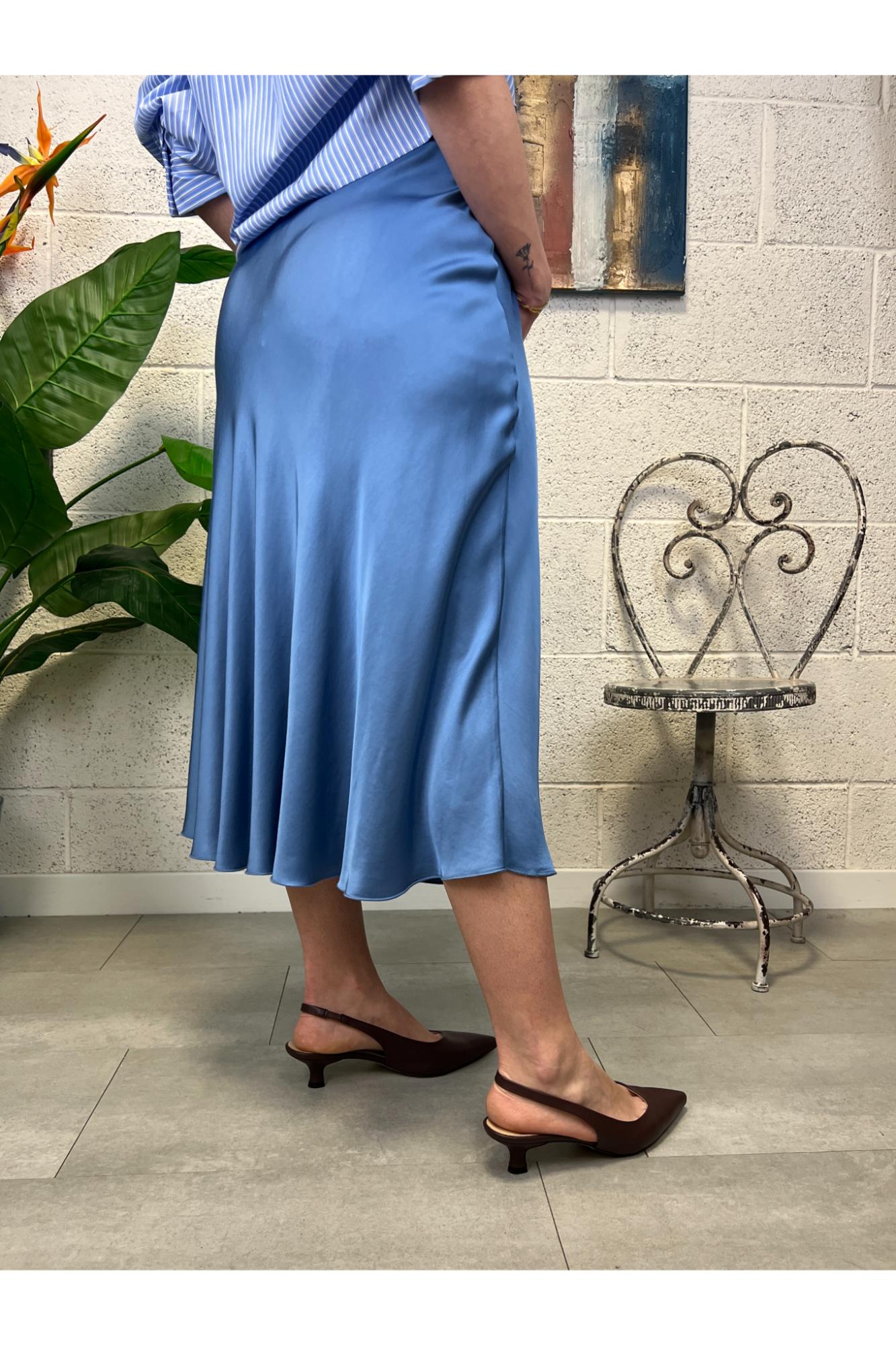 METOO Gonna satin 3/4 Metoo Sky