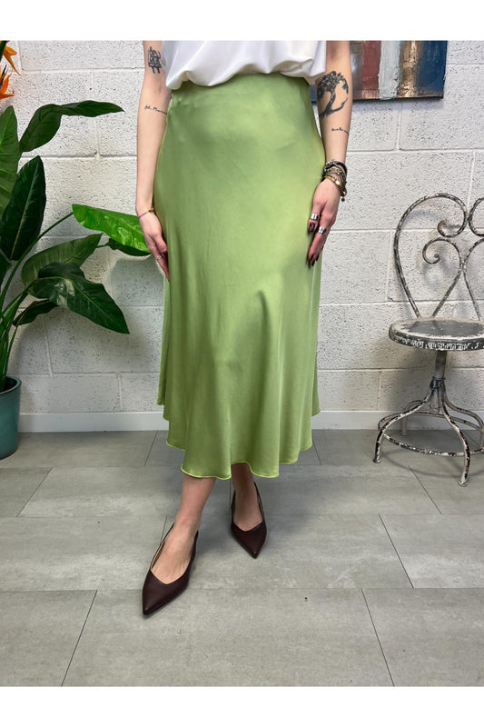 METOO Gonna satin 3/4 Metoo Verde