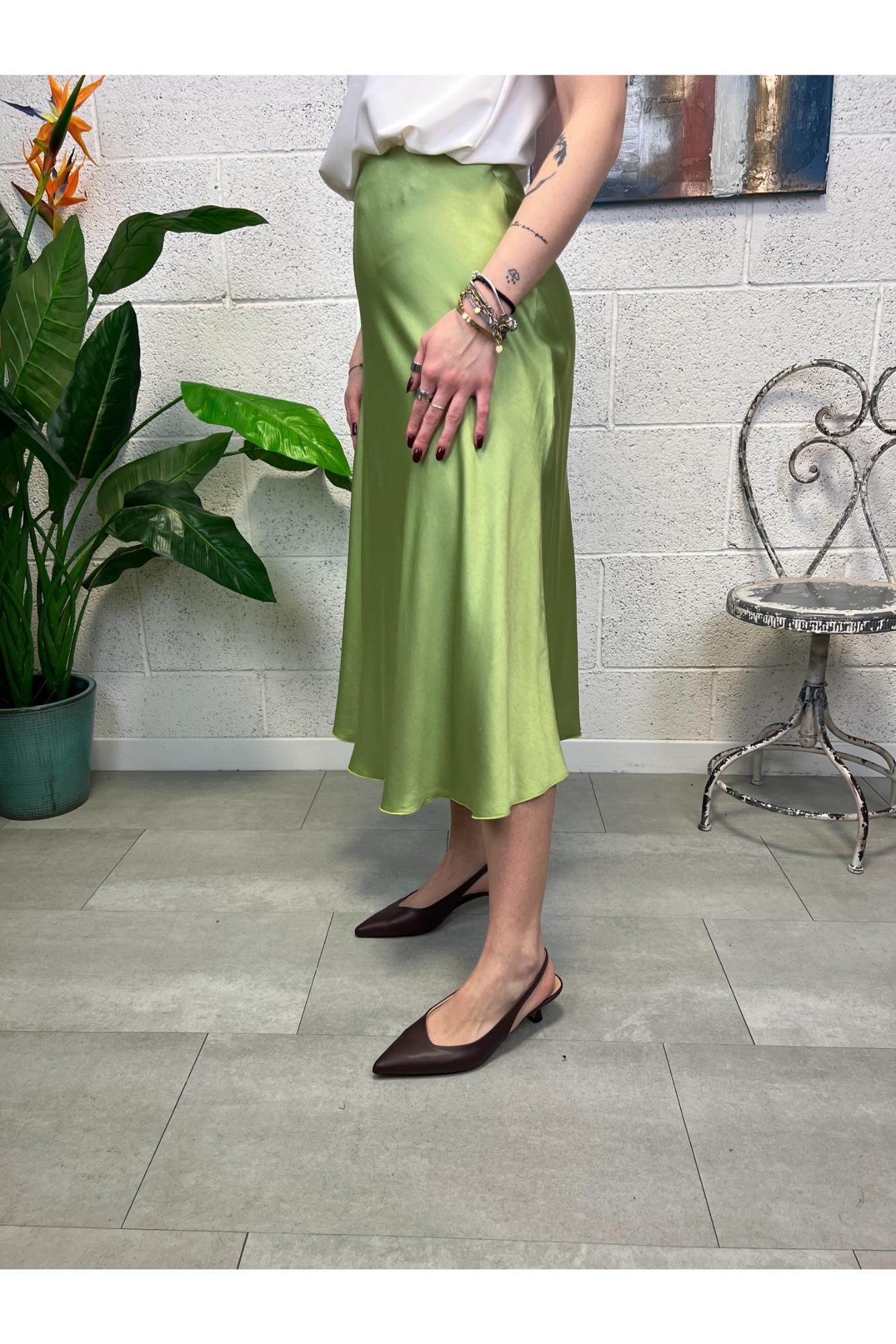 METOO Gonna satin 3/4 Metoo Verde