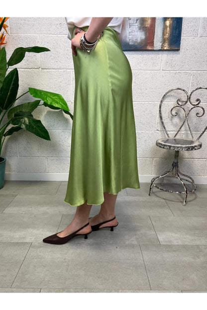 METOO Gonna satin 3/4 Metoo Verde