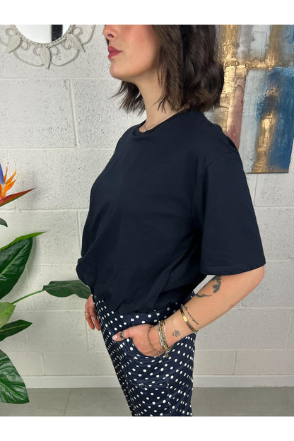 METOO Maglia arricciata Metoo Blu