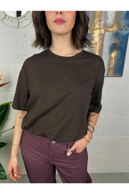 METOO Maglia arricciata Metoo Moro