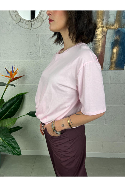 METOO Maglia arricciata Metoo Rosa